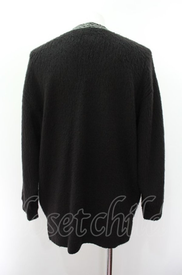 画像5: 【SALE】CHORD NUMBER EIGHT カーディガン.LEOPARD LONG CARDIGAN /ブラックｘグレー/S O-22-08-11-029-CH-to-YM-ZT367 (5)