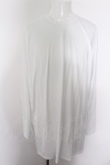 画像: 【WINTERセール】MINSOBI カットソー.スリットビッグ /ホワイト/F O-22-08-30-087-ET-to-YM-ZT360