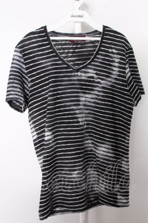 画像: 【SALE】TORNADO MART Tシャツ.ブリードボーダータックＪＱ /ブラックｘホワイト/M O-22-08-31-027-TO-ts-YM-ZT353