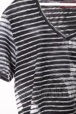 画像2: 【SALE】TORNADO MART Tシャツ.ブリードボーダータックＪＱ /ブラックｘホワイト/M O-22-08-31-027-TO-ts-YM-ZT353 (2)