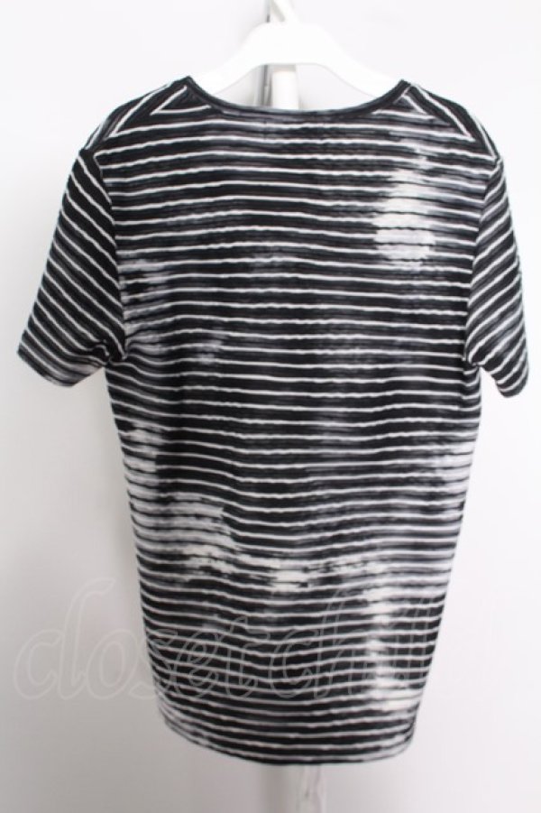 画像3: 【SALE】TORNADO MART Tシャツ.ブリードボーダータックＪＱ /ブラックｘホワイト/M O-22-08-31-027-TO-ts-YM-ZT353 (3)