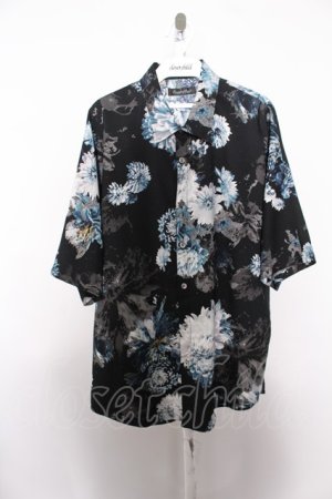 画像: 【WINTERセール】TORNADO MART シャツ.ビザールフラワープリントドルマン /ネイビー/M O-22-08-31-079-TO-sh-YM-ZT351