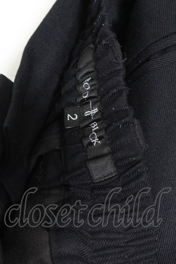 画像3: 【SALE】NO ID. BLACK パンツ.ストレッチテーパードアンクルイージートラウザーズ /ブラック/2 O-22-08-31-115-NO-pa-YM-ZT407 (3)