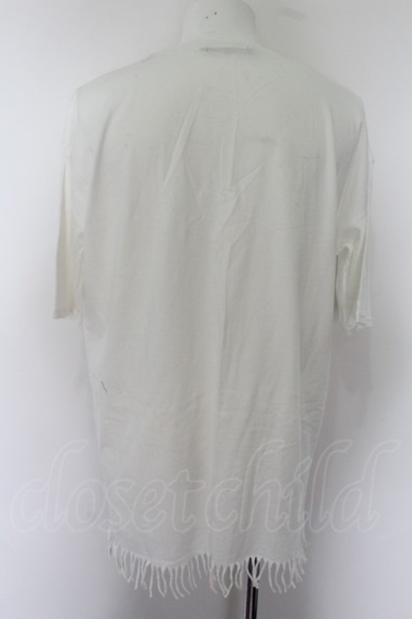 画像4: 【SALE】GOSTAR DE FUGA Tシャツ.フリンジ /ホワイト/46 O-22-09-12-003-GO-ts-YM-ZT444 (4)