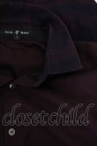 画像9: 【WINTERセール】NO ID.BLACK シャツ.マルチパターンロングSH /ワイン/1 T-22-11-18-003-NO-sh-KN-ZT104 (9)