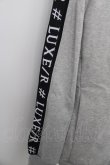 画像4: 【WINTERセール】LUXE／R パーカー.袖ジャガードラインジップアップ /グレー/L T-22-12-21-014-LU-to-YM-ZT466 (4)