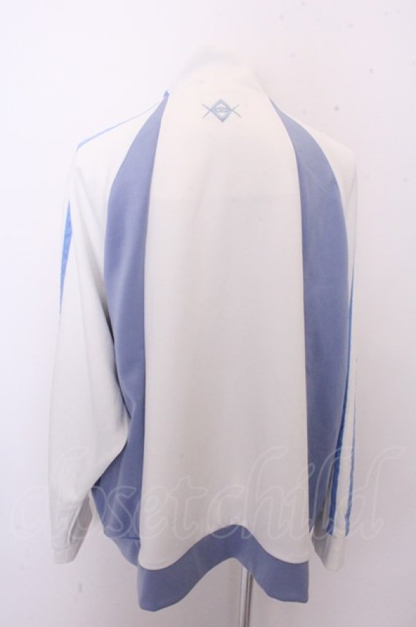 画像2: 【WINTERセール】REFLEM ジャケット.切り替えハイネックトラック /ホワイトｘブルー/F O-22-12-28-075-RE-ja-YM-ZT164 (2)