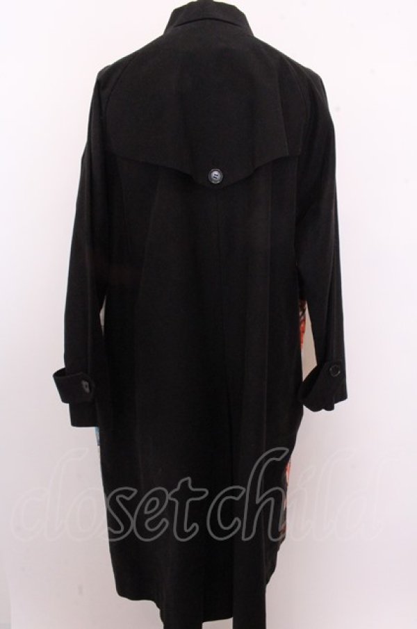 画像2: 【WINTERセール】KIDILL コート.Inferno Wide Coat /ブラックｘパターン/46 O-22-12-28-033-ET-ou-YM-ZT145 (2)