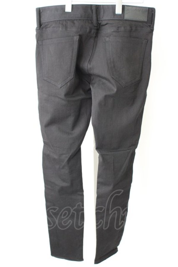 画像2: 【WINTERセール】Black by VANQUISH パンツ.CRASH SIDE 2 LINEトルコパワーストレッチスキニーデニム /ブラック/34 T-23-01-13-015-Bl-pa-KN-ZT116 (2)