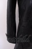 画像4: 【SALE】NO ID. コート.ラムレザーWブレスト /ブラック/2 O-23-01-22-002-NO-ou-YM-ZT-ML011 (4)