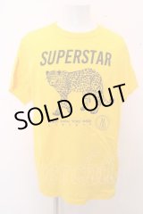 画像: 【SALE】MARDIGRAS(SADS清春) Tシャツ.SUPER PANTHER /イエロー/ O-23-01-26-037-MA-ts-YM-ZT167