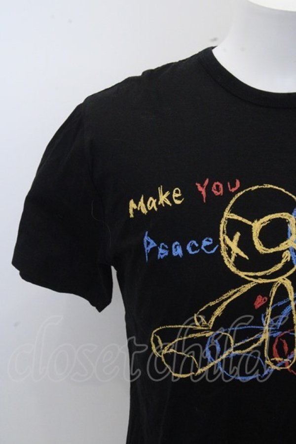 画像3: 【SALE】roar Tシャツ.MAKE YOU PEACE 3 DOLL /ブラック/2 O-23-01-29-004-ro-ts-YM-ZT188 (3)