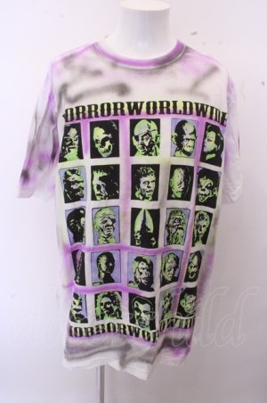 画像: 【SALE】PSYCHOWORKS Tシャツ.HORRORWORLDWIDE /パターン/ O-23-01-30-031-PS-ts-YM-ZT111