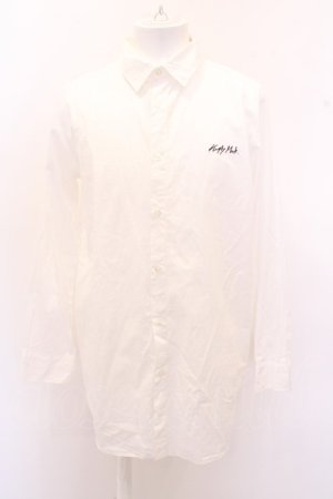 画像: 【SALE】KMK(KINGLY MASK) シャツ.ロゴ刺繍 /ホワイト/ O-23-03-01-081-KM-sh-IG-ZT257