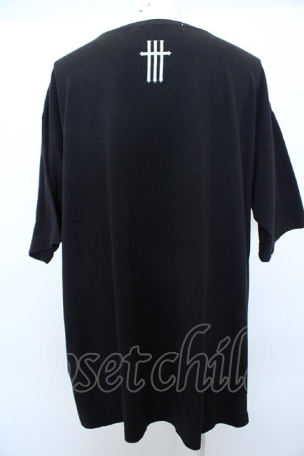 画像3: 【SALE】MARDIGRAS(SADS清春) Tシャツ.falling BIG /ブラック/F O-23-03-09-020-MA-ts-YM-ZT110 (3)