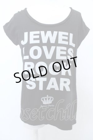 画像: 【SALE】SADS Tシャツ.Justin Loves サイドスリット /ブラック/F O-23-03-14-055-SA-ts-YM-ZT027