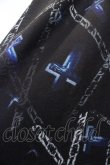 画像2: 【セール】NO ID. BLACK ポンチョ.クロスチェーンプリントフーデッド /ブラック/ONE O-23-03-14-072-NO-to-YM-ZT024 (2)