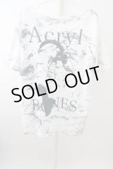 画像: 【WINTERセール】Acryl BONES Tシャツ.スカルプリントBIG T-23-03-15-001-AC-ts-YM-ZT211