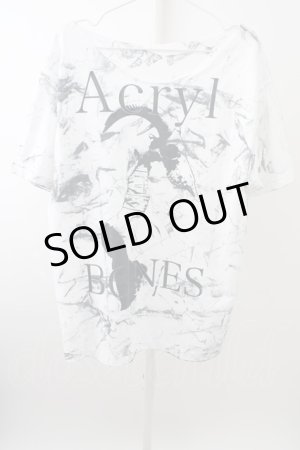 画像: 【WINTERセール】Acryl BONES Tシャツ.スカルプリントBIG T-23-03-15-001-AC-ts-YM-ZT211