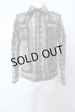 画像: Roen シャツ.TARTAN SKULL SHIRT /アイボリー/44 O-23-03-22-040-Ro-sh-YM-ZT081