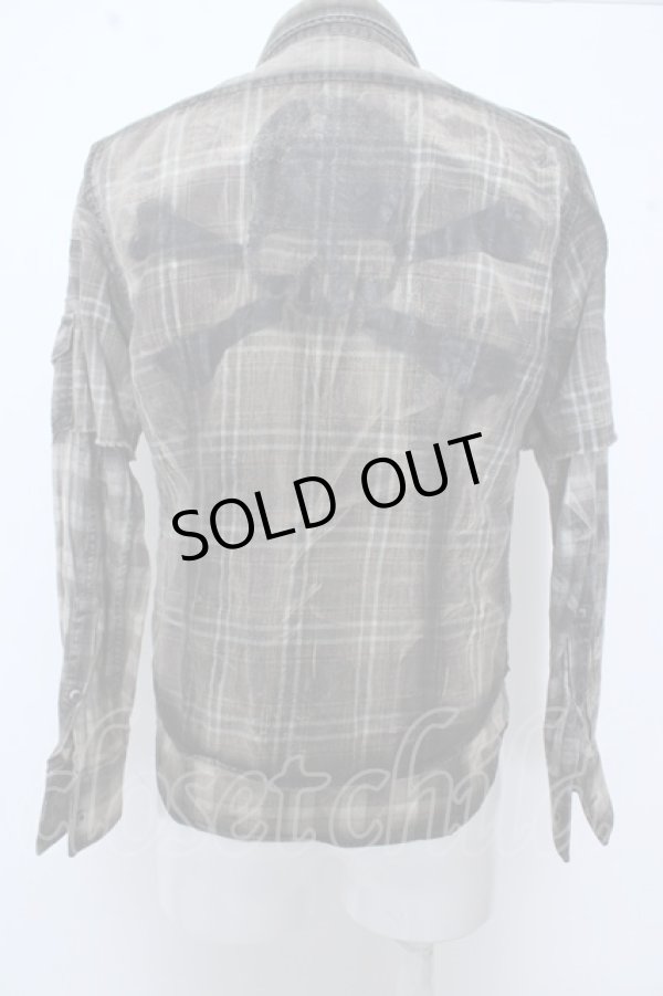 画像2: Roen シャツ.TARTAN SKULL SHIRT /アイボリー/44 O-23-03-22-040-Ro-sh-YM-ZT081 (2)