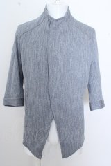 画像: 【WINTERセール】TORNADO MART シャツ.デニムライクツイルワイヤー /ブルー/LL O-23-03-22-087-TO-sh-YM-ZT052