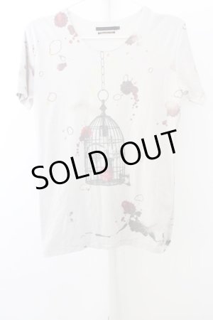 画像: 【SALE】JURY BLACK Tシャツ.Blood Bird Cage T-23-04-12-018-JU-ts-YM-ZT415