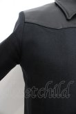 画像2: 【WINTERセール】s'exprimer ジャケット.ラム切り替えトラッカー /ブラック/44 O-23-04-13-001-s'-ts-YM-ZT-ML004 (2)