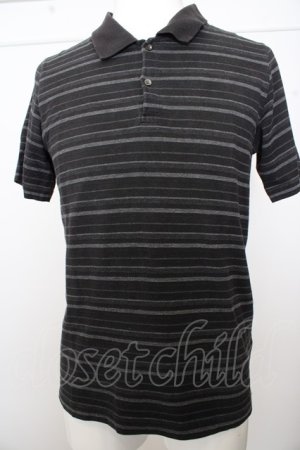 画像: 【SALE】glamb Tシャツ.ボーダーポロシャツ /グレー/2 O-23-04-13-006-gl-ts-YM-ZT200