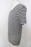 画像3: 【WINTERセール】NO ID. Tシャツ.ブライトボーダー天竺 /ホワイトｘブラック/3 O-23-04-15-034-NO-ts-YM-ZT103 (3)