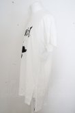 画像4: 【SALE】kiryuyrik Tシャツ.DropShoulderT-Shirts Shadow Rose /ホワイト/S O-23-07-23-015-ki-ts-YM-ZT391 (4)