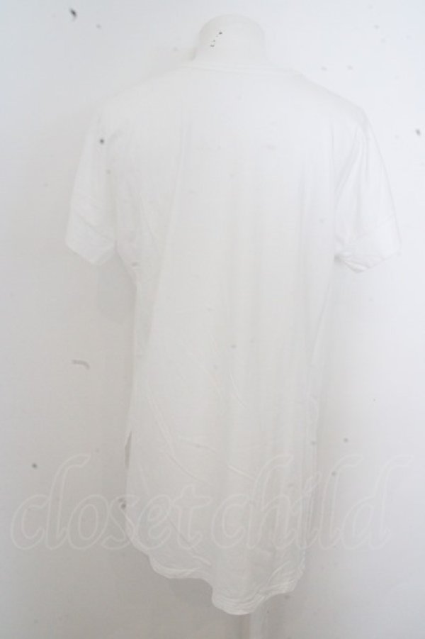 画像5: 【SALE】kiryuyrik Tシャツ.DropShoulderT-Shirts Shadow Rose /ホワイト/S O-23-07-23-015-ki-ts-YM-ZT391 (5)