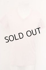 画像: 【SALE】TORNADO MART Tシャツ.グリッターテレコVネック /ピンク/ O-23-07-28-040-TO-ts-YM-ZT392