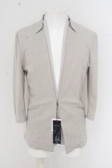 画像: 【SALE】TORNADO MART ジャケット.【タグ付き】ノーカラーホックカット /グレー/LL O-23-08-02-027-TO-ja-YM-ZT164