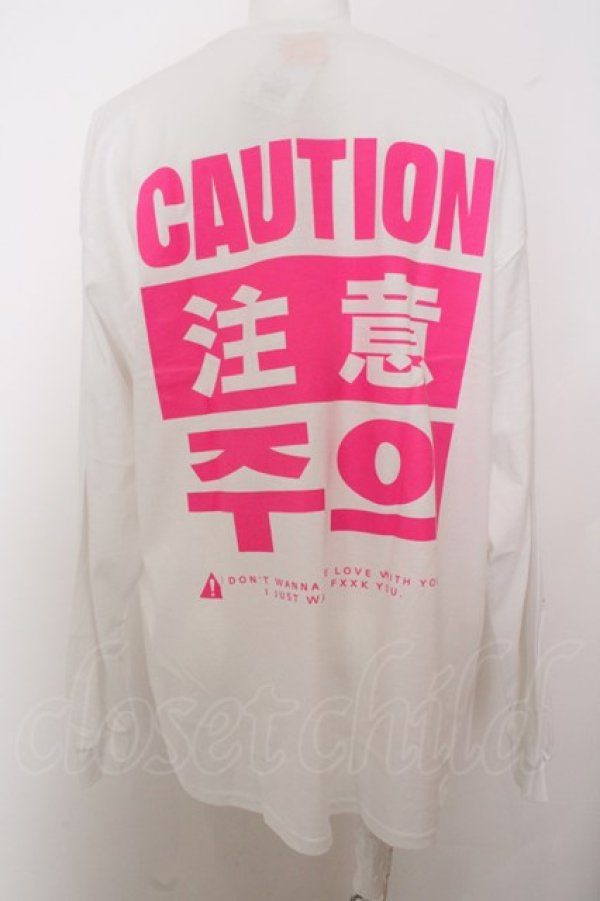 画像3: 【SALE】FR2 / 【タグ付き】”CAUTION” Longsleeveカットソー O-23-10-05-007-FR-to-YM-ZT478 (3)