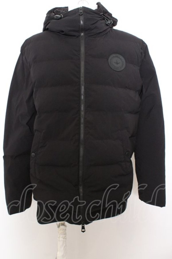 画像1: 【WINTERセール】1piu1uguale3 RELAX / TOPS/ハイネックバックロゴ中綿パーカー O-23-10-18-003-1p-ou-YM-ZT-M014 (1)