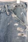 画像2: RESURRECTION / xKIYOHARU　TALK　damage Wide Denim pants O-23-12-24-032-KU-pa-YM-ZT541 (2)