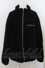 画像: 【WINTERセール】KMK(KINGLY MASK) / ボアフリーススタンドネックブルゾン F ブラック O-24-01-31-002-KM-ou-YM-ZT380