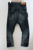 画像2: 【SALE】Moonage Devilment(清春)  / s'exprimer jiedaトリプルネームサルエルデニムパンツ 01 インディゴ O-24-02-19-054-MO-pa-YM-ZT355 (2)