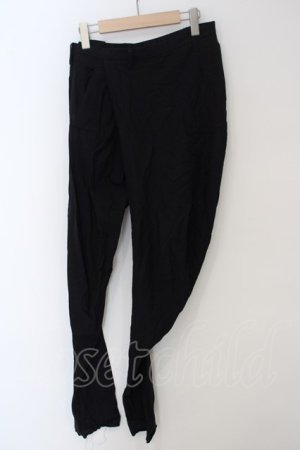 画像: 【WINTERセール】JULIUS / ディメンショナルフォールディングトラウザース 1 ブラック O-24-02-23-131-JU-pa-YM-ZT240