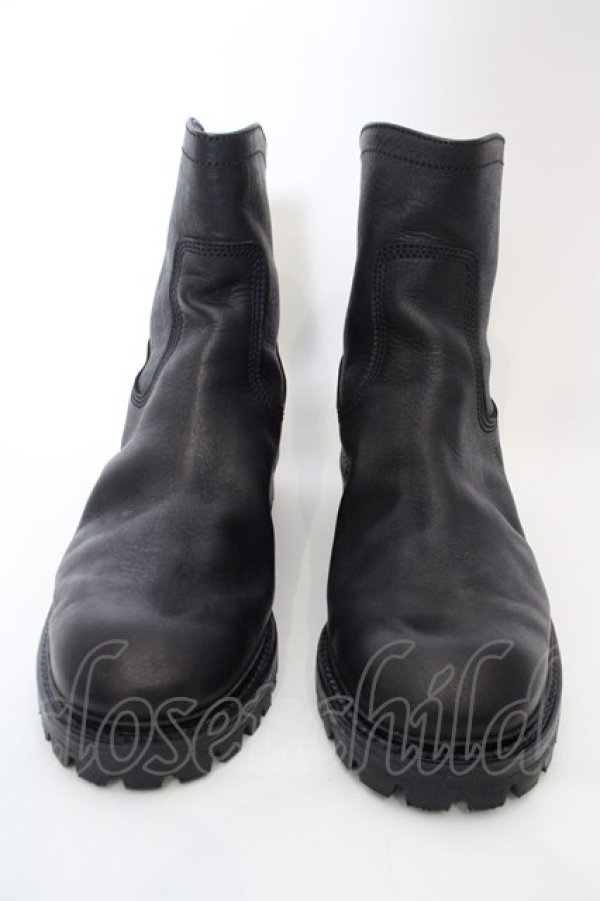 画像2: 【SALE】JULIUS / Leather Boots ３：27.7cm ブラック O-24-02-25-054-JU-sho-YM-ZT3000 (2)