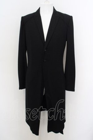 画像: kiryuyrik / Shrink Wool Jersey Flare Jacket M ブラック O-24-02-25-008-ki-ou-YM-ZT468