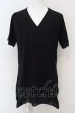 画像1: 【セール】kiryuyrik / V Neck Layered Tee M ブラック O-24-02-25-011-ki-to-YM-ZT246 (1)
