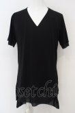 画像1: kiryuyrik / V Neck Layered Tee M ブラック O-24-02-25-011-ki-to-YM-ZT246 (1)