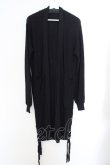 画像1: 【WINTERセール】NIL DUE / NIL UN TOKYO / SIDE SPLIT LONG KNIT CARDIGAN F ブラック O-24-02-26-011-NI-to-YM-ZT059 (1)