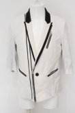 画像1: 【セール】CIVARIZE / Ably 7分袖ライダーステーラードジャケット 46 ホワイト O-24-03-23-033-CI-ja-YM-ZT122 (1)