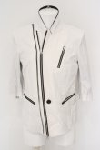 画像2: 【セール】CIVARIZE / Ably 7分袖ライダーステーラードジャケット 46 ホワイト O-24-03-23-033-CI-ja-YM-ZT122 (2)
