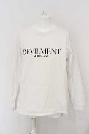 画像: Moonage Devilment(清春) / GRAPHIC OVER L/S カットソー 46 ホワイト O-24-03-23-068-Mo-to-YM-ZT142