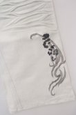 画像5: 【セール】TORNADO MART / ストレッチ刺繍顔料染めベルボトム L ホワイト O-24-03-23-085-TO-pa-YM-ZT301 (5)