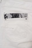 画像6: 【セール】TORNADO MART / ストレッチ刺繍顔料染めベルボトム L ホワイト O-24-03-23-085-TO-pa-YM-ZT301 (6)